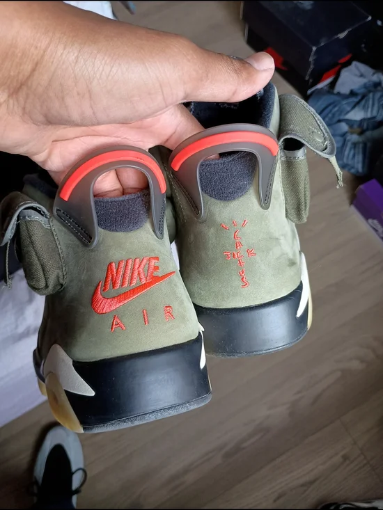 Size 12 Travis Scott Jordan 6 Olive