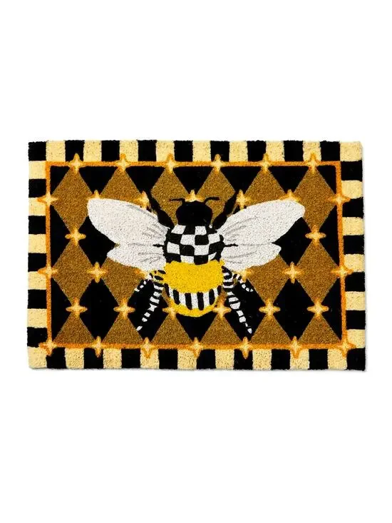 NEW Mackenzie-Childs Honeycomb with Bees Entrance Mat