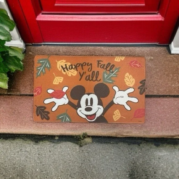 Disney Mickey Mouse Happy Fall Y'all Doormat 18