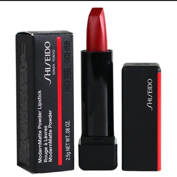 ❇️🧚‍♀️EXOTIC RED Shiseido MINI ModernMatte Powder Lipstick NWT