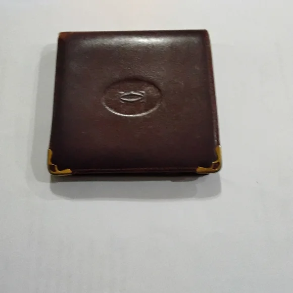 Cartier Leather Wallet Vintage Mens