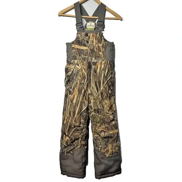 Magellan Youth Small Realtree Max-5 Camo Hunting Bibs Insulated Waterproof