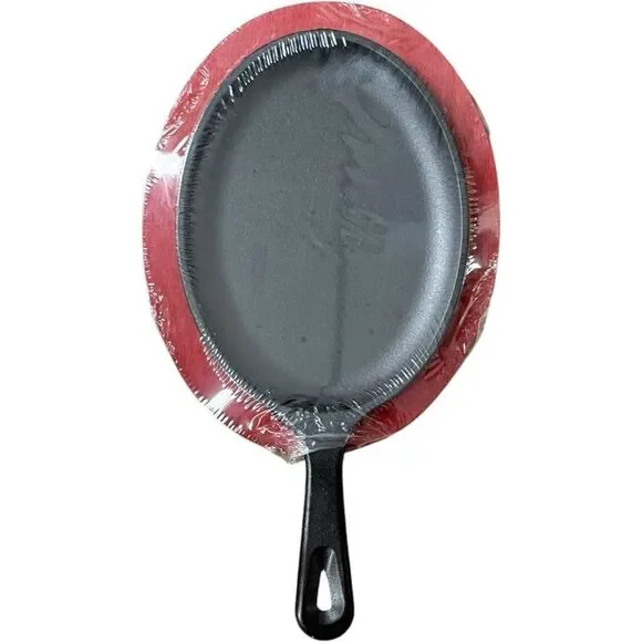 Lodge Red Oval Cast Iron Cooking Skillet. Cookware. Kitchen Tools. NEW.