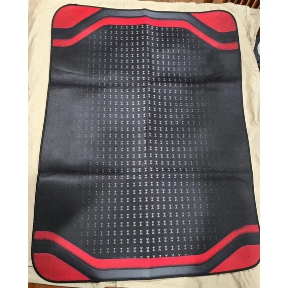 Red & Black 39 X 29 Floor  Mat With Grippy Back - Brand NEW