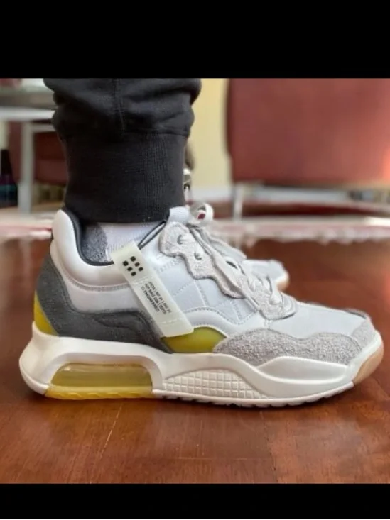 NIKE Air Jordan MA2 Vast Grey-Yellow Men's Shoes | 9.5