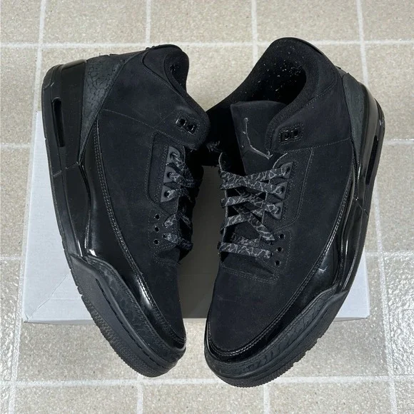 Nike Air Jordan 3 Retro Black Cat 2025 CT8532-001 Men's Size 12