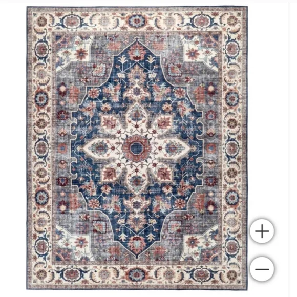 3’x 5'/ Wyatt & Ash Washable  Area Rug, Aliyah