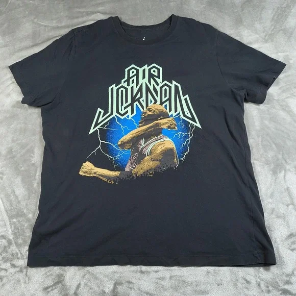 Air Jordan Shirt Mens XXL Nike Michael Jordan Lightening Heavy Metal Dri Fit