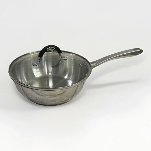 Cuisinart 3 QT/2.8 L Stainless Steel Saute Stir-fry Pan With Lid Induction Ready