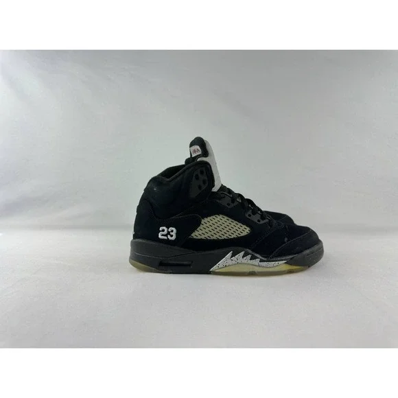 Nike Air Jordan 5 Retro 'Black Metallic' 2011 136027-010 Men's Size 8