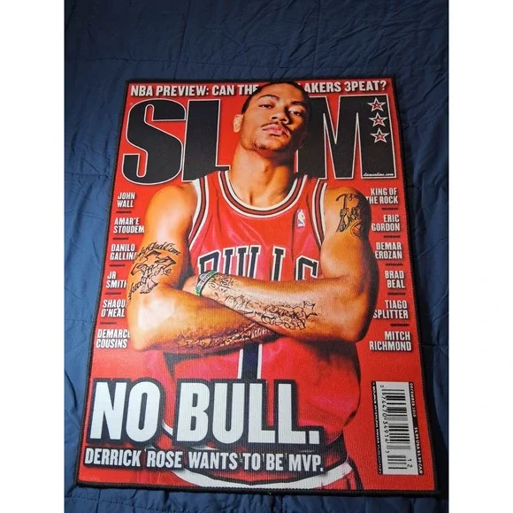 D. Rose: Slam‎ Magazine Cover Custom Rug-21.5
