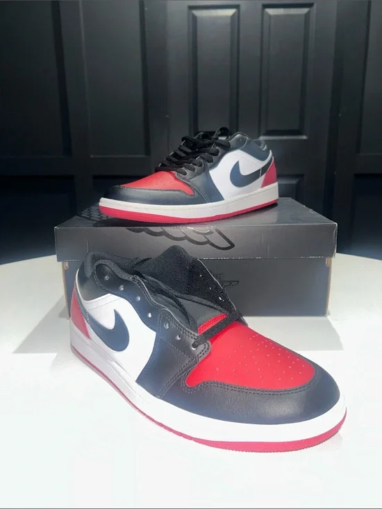 Jordan 1 Low “Bred Toe 2.0” Men’s Size 11.5