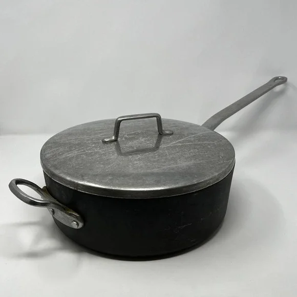 Magnalite GHC 12 Inch Deep Skillet/Fryer with Lid Anodized Aluminum Pan USA