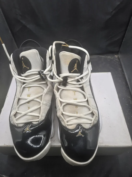 Jordan Men’s Athletic Shoes Black White Gold