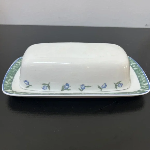 Vintage Citation Coventry Blue Porcelain‎ China Covered Butter Dish