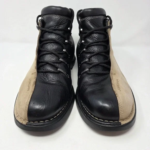 Vintage 2002 Nike Air Jordan Jumpman Two 3 Profiler Ankle Leather Boots Size 10