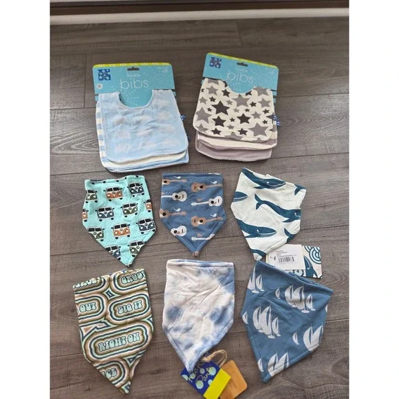 Kickee baby boy‎ bibs lot