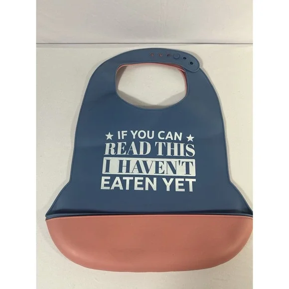 Adjustable Silicone Adult Bib, Washable Bib for Men & Women, Waterproof bib f...