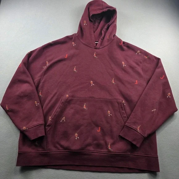 Jordan Brand Michael Jordan sweatsuit Embroidered Hoodie Maroon XXL DA4661-620‎