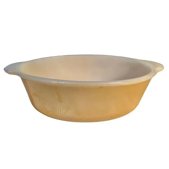 Vintage Pyrex FIRE KING Peach Lusterware 1-1/2 Qt. Casserole Dish #467 READ