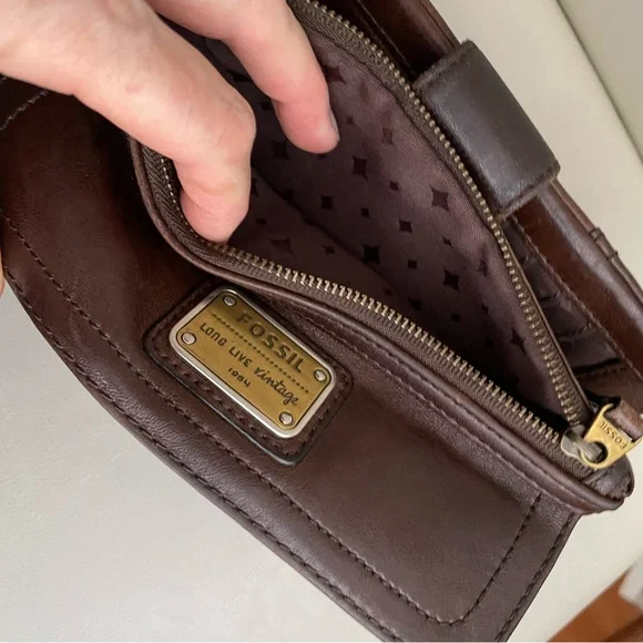 Fossil Dark Brown Genuine Leather Wallet