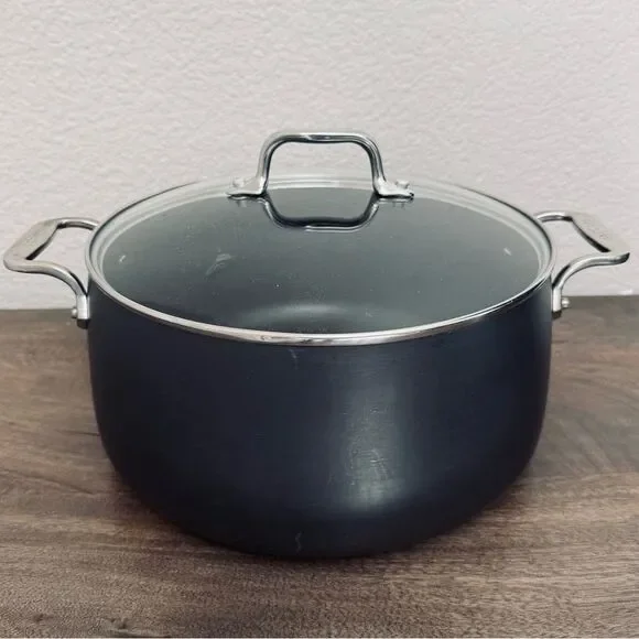 All-Clad HA1 Expert Cookware Nonstick Stockpot with Lid 8 qt