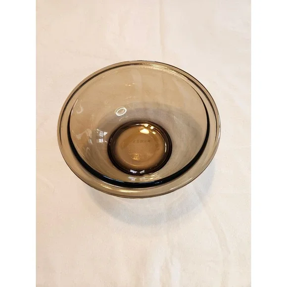 Pyrex Mixing Bowl Amber‎ Glass Vintage Kitchenware #322 1C BB-5