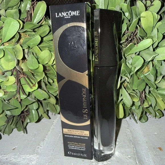 LANCOME LE 8 HYPNOSE SERUM-INFUSED VOLUMIZING MASCARA 01 NOIR SCULPTURAL‎ 0.27OZ