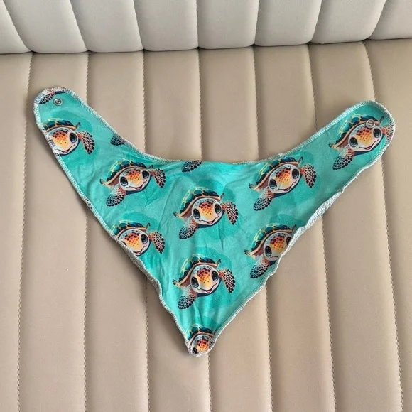 Turtle Print Baby Bib Soft