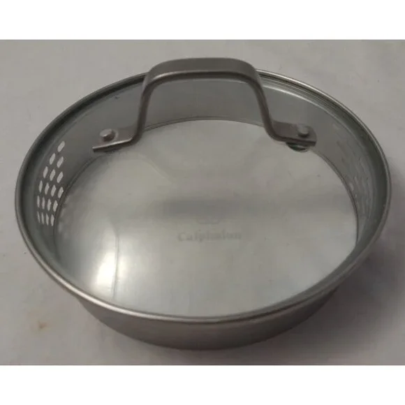 Calphalon Glass/Stainless Steel 7 Inch Strainer Steamer LID ONLY