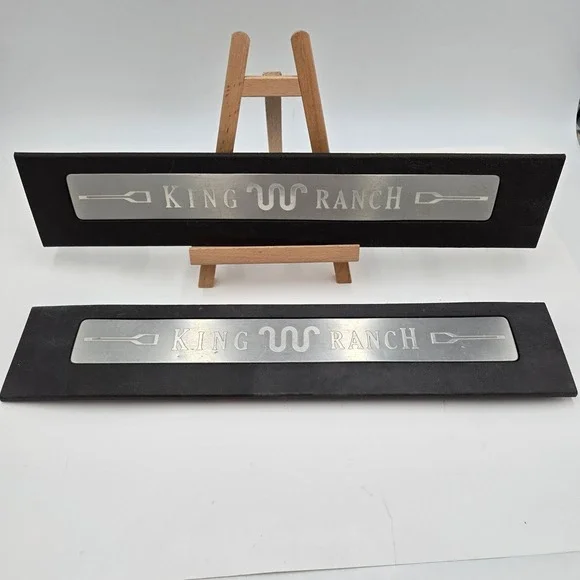 2017-2022 Ford F-250 F-350 King Ranch Front Door Sill Scuff Plate Trim Set OEM