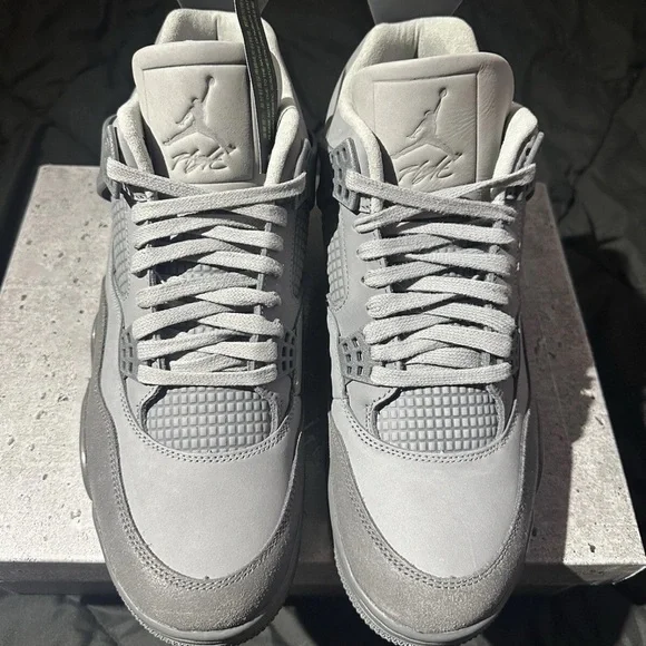 Jordan 4 Retro SE Paris Olympic Wet Cement‎ Size 6.5 FQ7928 001