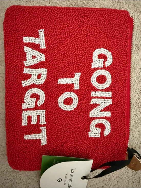kate spade red beaded 