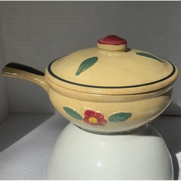 1 RARE Watt Rio‎ Rose Indivdual Casserole with Lid