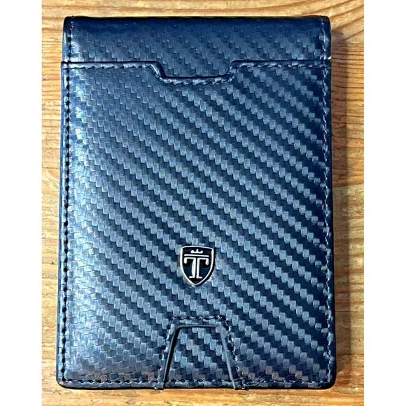 TRAVANDO Mens Slim Wallet with Money Clip Bifold New in Box