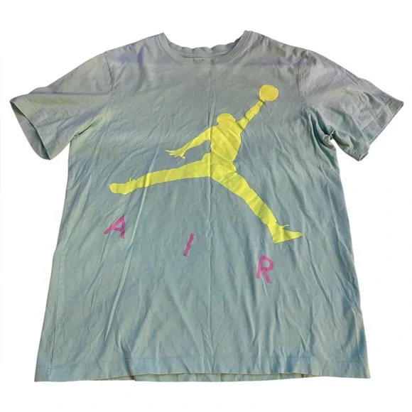 Jordan Teal T-Shirt with Red Logo