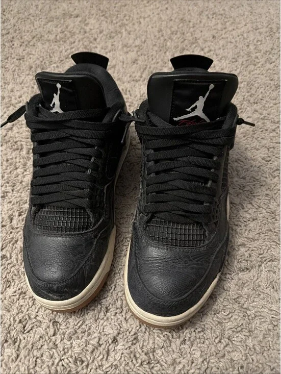 Nike Air Jordan Retro 4 SE 2018 Black/Laser Gum Brown Size 9 CL1184-011