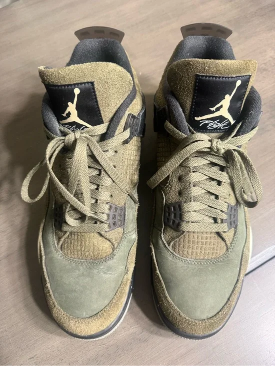 Nike Air Jordan 4 Retro Craft Men's Olive Green Sneakers