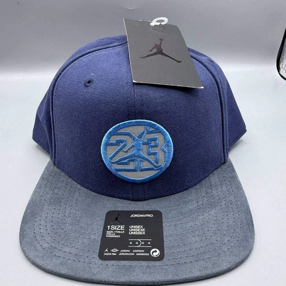 Air Jordan 23 Hat Men Blue Gray‎ Jumpman Pro Snap Back Cap New