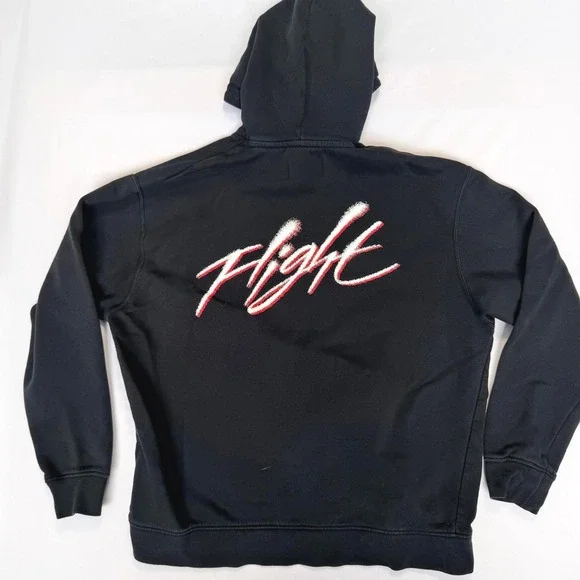 Jordan Hoodie Men's Large Flight Black Jumpman‎ Logo