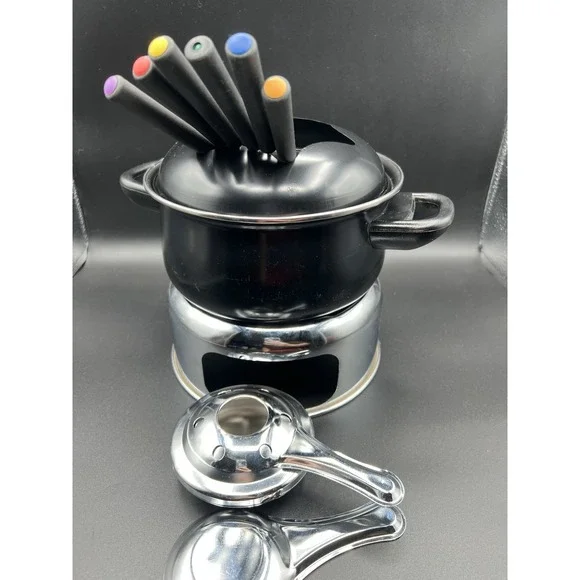 Stainless Steel Quality Cheese, Chocolate or Shrimp Fondue Pot