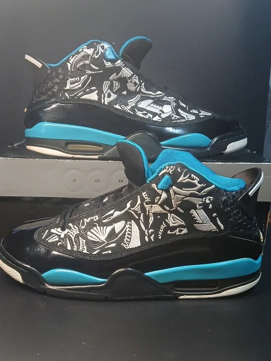 Air Jordan Dub Zero 'Laser Blue' (2008) RARE! Mens Size-11.5. 100%AUTHENTIC!