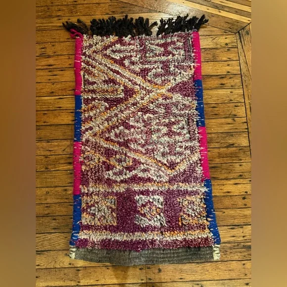 Handwoven Multicolor Wool Rug