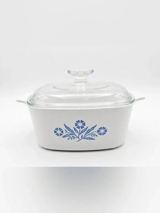 Vintage Corning Ware Blue Cornflower Casserole Dish A-1 ½-B with Lid