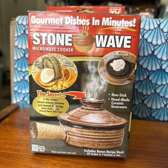 TeleBrands 7370 Stone Wave Microwave‎ Cooker - Brown