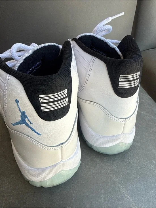 Air Jordan 11 Retro Legend Blue, White and Light Blue Basketball Sneakers
