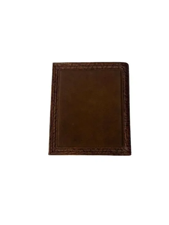 Vintage Vitronic Line Pick Pocket Proof Wallet Brown Bifold Card Holder