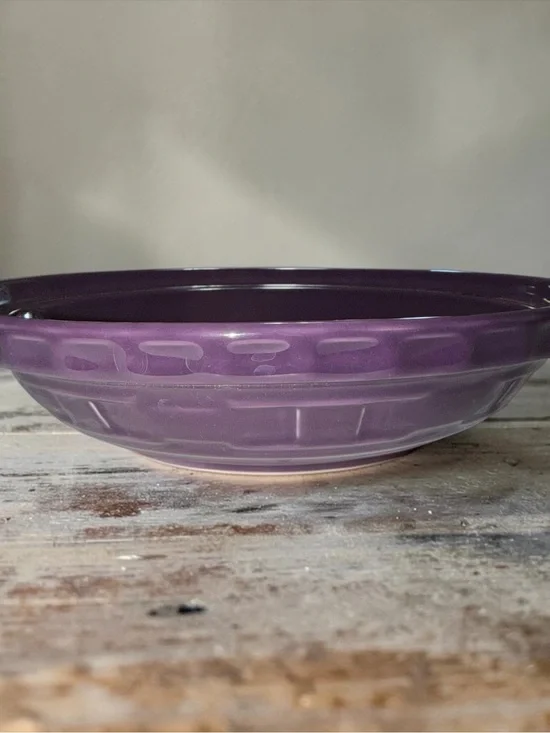Longaberger Eggplant Pie Plate 10inch