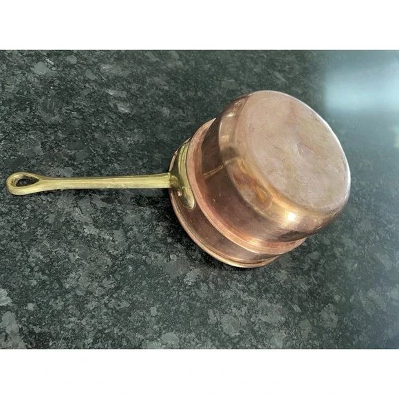 Waldow Double Boiler Copper Brass Vintage 7in UPPER POT ONLY‎