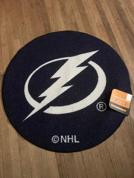Tampa Bay Lightning Accent Rug , New with Tag , NHL , Hockey